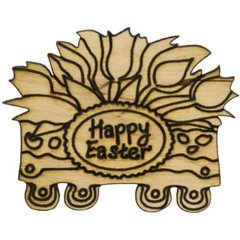 Заготовка фанера "Happy Easter " 6 см