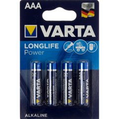 Батарейки Varta high energy/longlife power LR-03/блістер 4шт