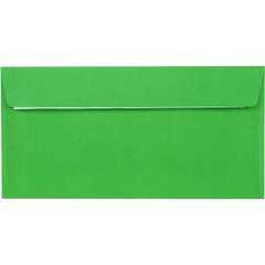 Конверт поштовий Е65/DL (0 та 0) скл зелений (100) (1000)