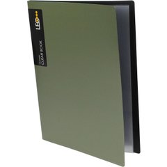Папка з 10-ма файлами А4 Leo Metallic L5110-08 зелена