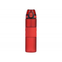 Пляшка для води полікарбонат "Optima" 750мл Stripe червона №O51927