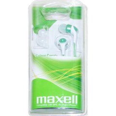 Навушники вакуумні Maxell color canalz-green №303443