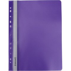 Папка-швидкозшивач Format F38504-12 А4 з перфорацією рифлена прозорий верх фіолетова