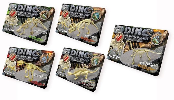 Набір для проведення розкопок "DankoToys" Dino Poleontology" №DP-01-01,02,03,04,05(5)