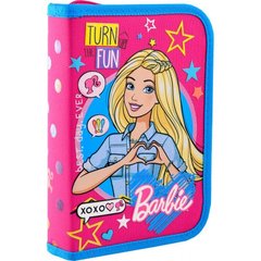 Пенал "1В" Barbie тв.,одинар.,2 клап. №532196/HP-04(48)