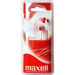 Навушники вакуумні Maxell color canalz-red№303441