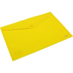 Папка-конверт Axent 1412-26 А4 на кнопці жовта