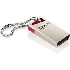 Флеш-пам'ять 32GB "Apacer" AH112 USB red/crystal