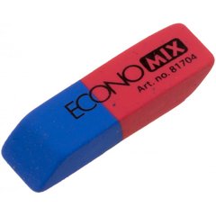 Гумка для олівця та чорнил "Economix" червоно-синя №O81704(24)