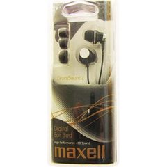 Навушники вакуумні Maxell №303434 drumsoundz inner ear bud black