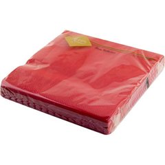 Серветки столові ТМ Luxy 3065 3-слойні 20 шт. червоні