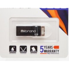 Флеш-пам`ять 16GB "Mibrand" Сhameleon USB2.0 black №1400