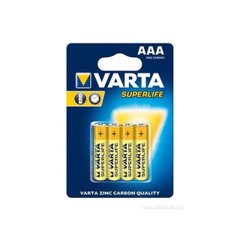 Батарейки Varta Superlife R-03 / блістер 4 шт (12) (24)