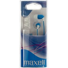 Навушники вакуумні Maxell color canalz blue №303442