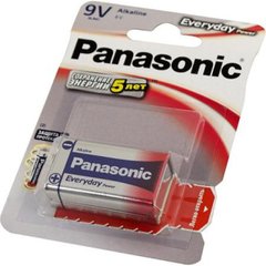 Батарейка Panasonic алкалайн 6LR61/1bl крона Everyday Power (12)