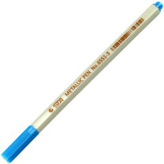 Маркер художній "STA" Paint 1 мм блакитний металік (10) №6551-M03