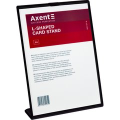 Табличка інформаційна L-подібна "Axent" А5 6251-01-А чорна