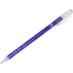 Ручка кулькова масляна 1 Вересня Flower Pearl Coated 411032 синя