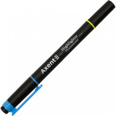 Текстмаркер "Axent" №2534-02-A клин. Highlighter Dual 2-4мм блакит.-жовтий(12)(144)