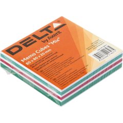 Блок для заміток неклеєний 80х80мм 20мм Delta by Axent Mix 8011
