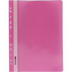 Папка-швидкозшивач Economix E31510-09 А4 з перфорацією глянсовий прозорий верх рожева
