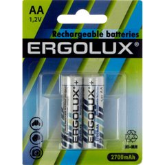 Акумулятори Ergolux Ni-Mh (R-6,2700mAh)/блістер 2шт