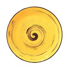 Тарілка керам. "Spiral Yellow" круг. 23см №WL-669413/4137/Wilmax/(3)(24)