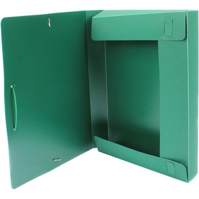 Папка-бокс Economix А4 40мм пластикова на резинці зелена E31402-04