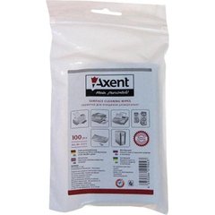 Серветки вологі для очищення оргтехніки "Axent" (100шт) №5311 (змінні)