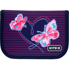 Пенал "Kite" Butterflies 1від.,б/н,з 2відворотами №K21-622-3(1)(20)(45)