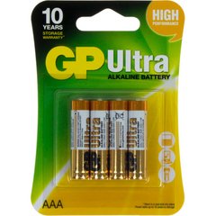 Батарейки GP Ultra 24AU-2UE4 LR-03/блістер 4шт (10)(80)