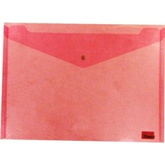 Папка-конверт Axent 1402-24 А4 на кнопці червона