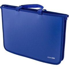Портфель на блискавці Economix В4 пластиковий 2 відділення синій E31630-02