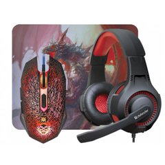 Набір ігровий Defender DragonBorn MHP-003/52003 мишка+килимок+навушники black
