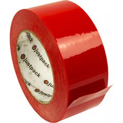 Стрічка клейка "Jastpack" 48ммх150мх45мкм червона(1)(36)