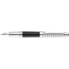 Ручка чорна "Waldmann" Precieux, фактурно поверхння, чорна W3108