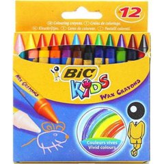 Крейда воскова Bic Wax Crayon Kids 12 кольорів 927829/6834