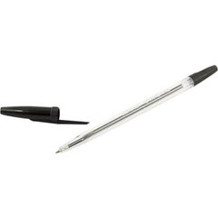 Ручка кулькова Economix Standard 0,5 мм чорна прозорий корпус E10117-01
