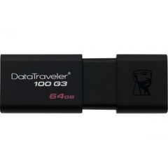 Флеш-пам`ять 64GB "Kingston" DT 100 G3 USB3.0 black №1726
