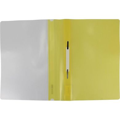 Папка-швидкозшивач Economix E31511-05 А4 без перфорації глянсовий прозорий верх жовта