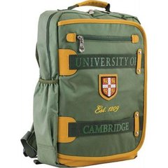 Рюкзак "Cambrdge" 2 відділення, 4 кишені, зелений 29 х43х12см №СА076 / 554024