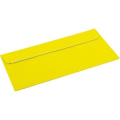 Конверт поштовий Е65/DL (0+0) скл жовтий (100) (1000)