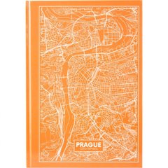 Книга-канцелярська А4 96арк. кліт. "Maps Prague" персикова №8422-542-A/Axent