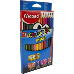 Олівці кольорові 12 кольорів "Maped" Color Peps Maxi №834010