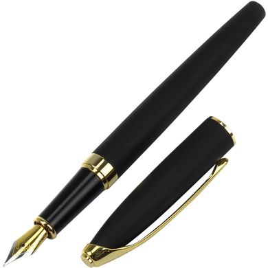 Ручка чорне "Cabinet" Geneva 0,7 мм корпус чорний з золотом №O16017-15
