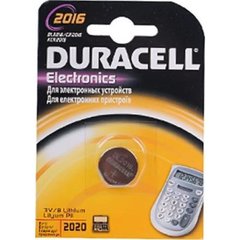 Батарейка Duracell CR2016/1bl