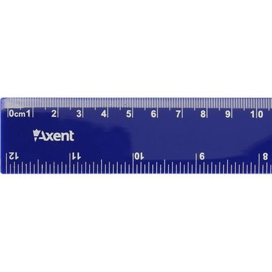 Лінійка пластикова 30 см "Axent" синя (50) №7630-02-А