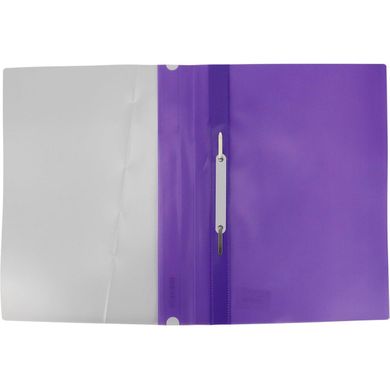 Папка-швидкозшивач Economix E31511-12 А4 без перфорації глянсовий прозорий верх фіолетова