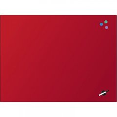 Дошка "Axent" №9616-06-A магнітно-маркерна,скляна,90х120см,червона