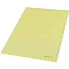 Папка-куточок "Scholz" А4 PP жовта (10) №01310 / 03013103